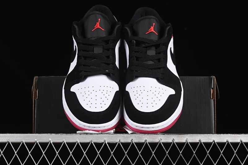 All categories Air Jordan Jordan series basketball shoes Air Jordan 1 Low G version pure original Air Jordan 1 Low "White Black Gym Red" AJ1 Joe 1 black toe 2.0 low-top cultural casual sneakers IB8971-106